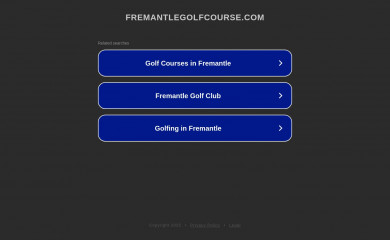 fremantlegolfcourse.com screenshot