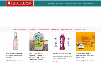 freebieslovers.com screenshot