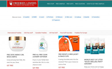 freebieslovers.com screenshot