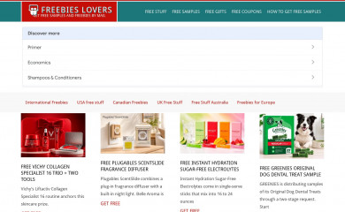 freebieslovers.com screenshot