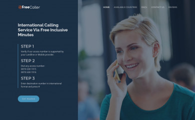 freecaller.co.uk screenshot