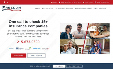 freedom4insurance.com screenshot