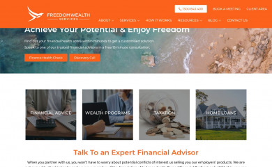 freedomwealthservices.com.au screenshot