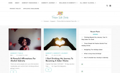freedomwithsobriety.com screenshot