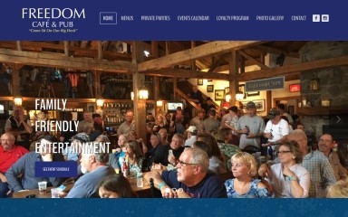 freedomcafeandpub.com screenshot