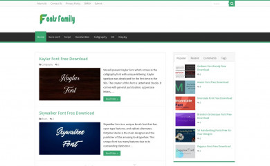 freefontsfamily.com screenshot