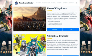 freegamefinder.com screenshot