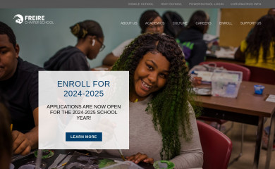 freirecharterschool.org screenshot