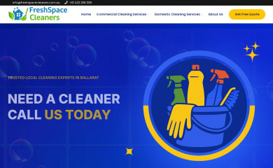 freshspacecleaners.com.au screenshot