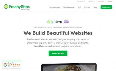freshysites.com screenshot