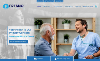 fresnomedicalcenter.org screenshot