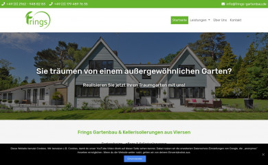 frings-gartenbau.de screenshot