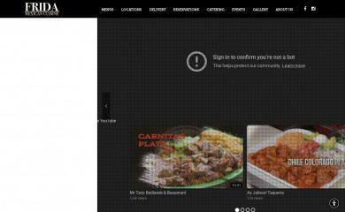 fridarestaurant.com screenshot
