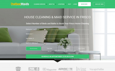 friscomaids.net screenshot