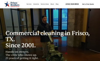 friscojanitorial.com screenshot