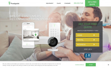 frontpointsecuritysolutions.com screenshot