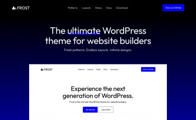 https://frostwp.com/ screenshot