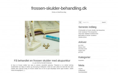frossen-skulder-behandling.dk screenshot