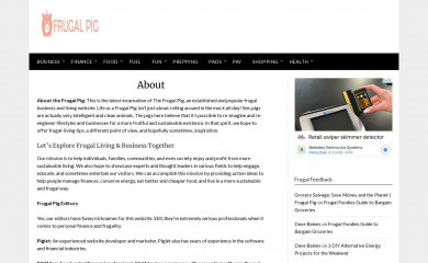 frugalpig.com screenshot
