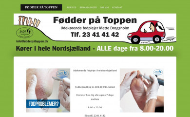 fødderpåtoppen.dk screenshot