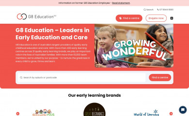 g8education.edu.au screenshot