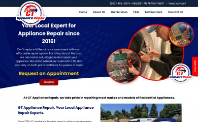 gt-appliancerepair.com screenshot