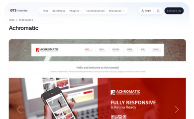 Achromatic Multipurpose Responsive WordPress Theme screenshot