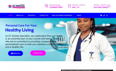gtdentalspecialist.com.ng screenshot