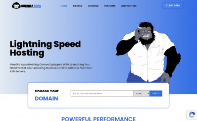 guerillaappshosting.com screenshot