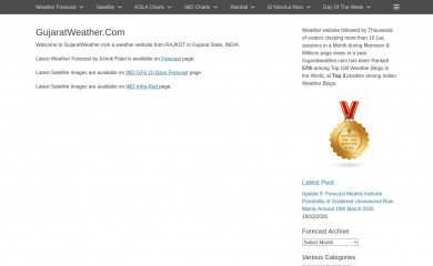 gujaratweather.com screenshot