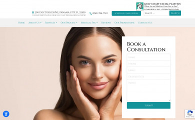 gulfcoastfacialplastics.com screenshot