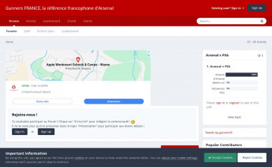 gunners.fr screenshot