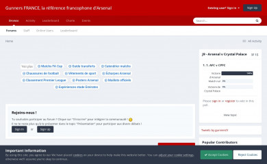 gunners.fr screenshot
