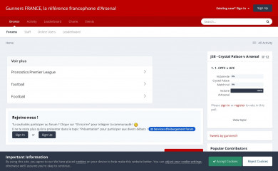 gunners.fr screenshot