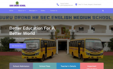 gurudronaschool.com screenshot