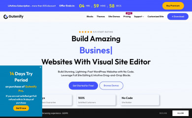 gutenify.com screenshot