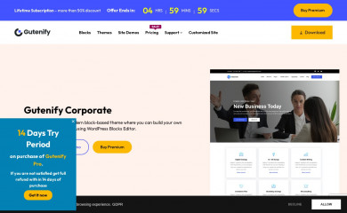 https://gutenify.com/themes/gutenify-corporate screenshot