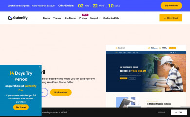https://gutenify.com/themes/gutenify-civil screenshot