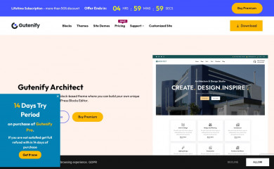 Gutenify Architech screenshot