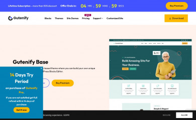 https://gutenify.com/themes/gutenify-base screenshot