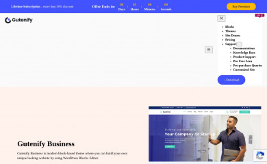 https://gutenify.com/themes/gutenify-business screenshot