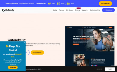 Gutenify Fit screenshot