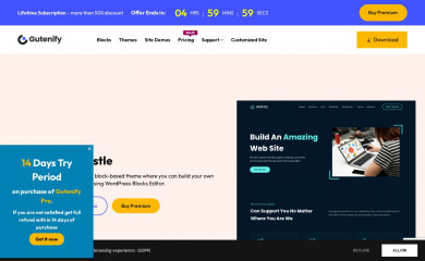 https://gutenify.com/themes/gutenify-hustle screenshot