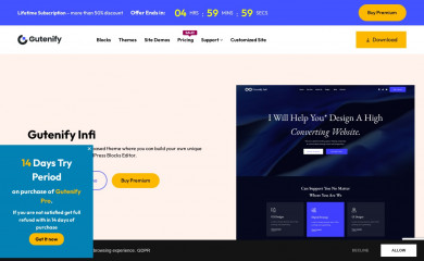https://gutenify.com/themes/gutenify-infi screenshot