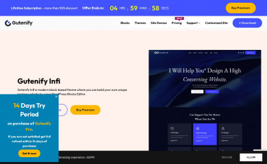 Gutenify Infi screenshot