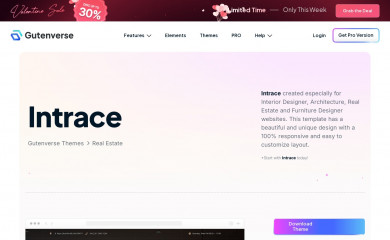 https://gutenverse.com/intrace-theme screenshot