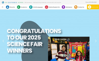 guthrieschool.com screenshot