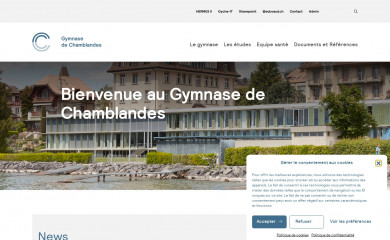 gymnasedechamblandes.ch screenshot