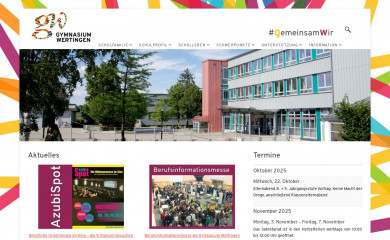 gymnasium-wertingen.de screenshot