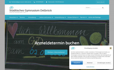 gymnasium-delbrueck.de screenshot